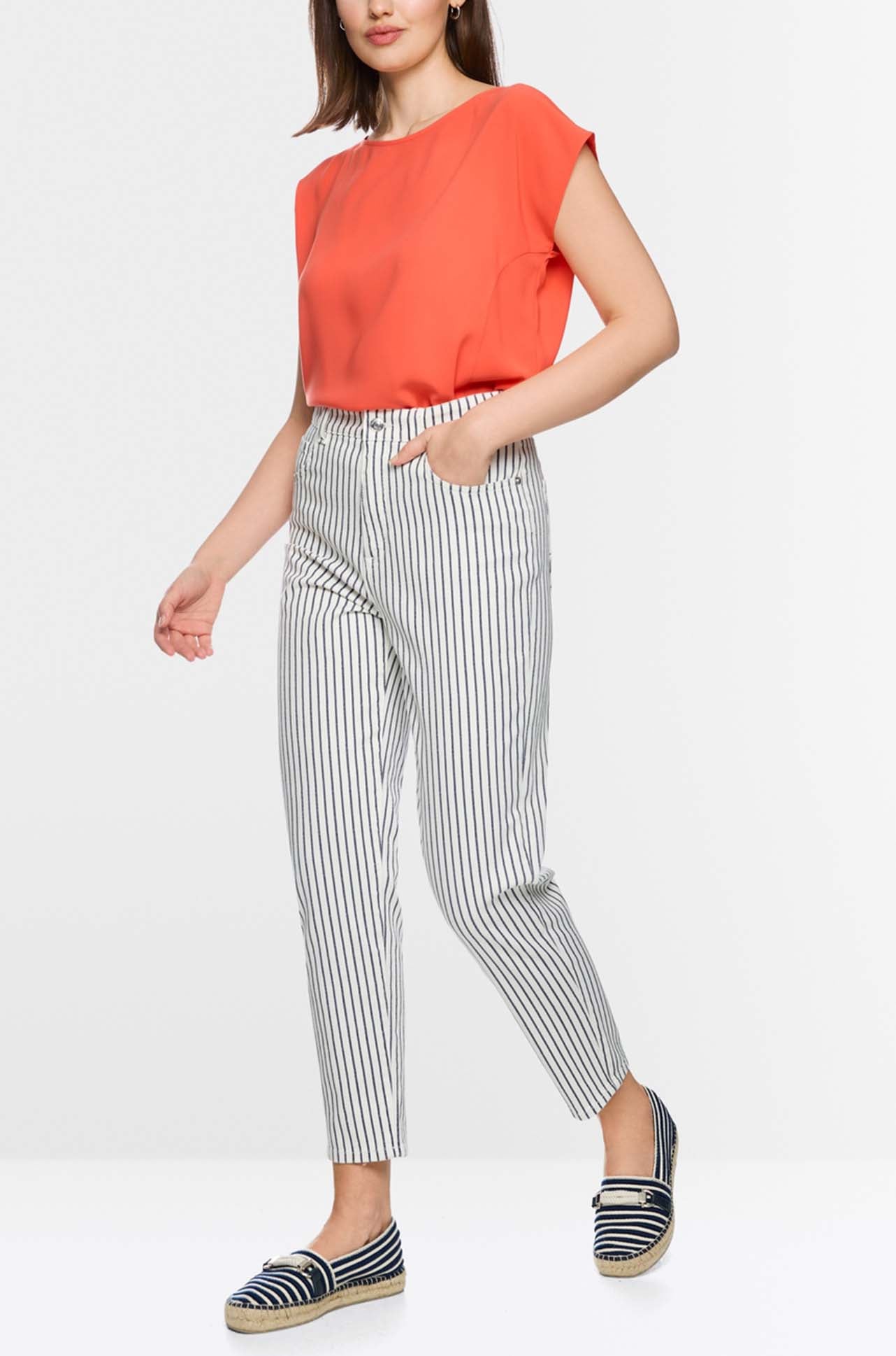 Marc Cain - Salty Breeze Feura Striped Jeans