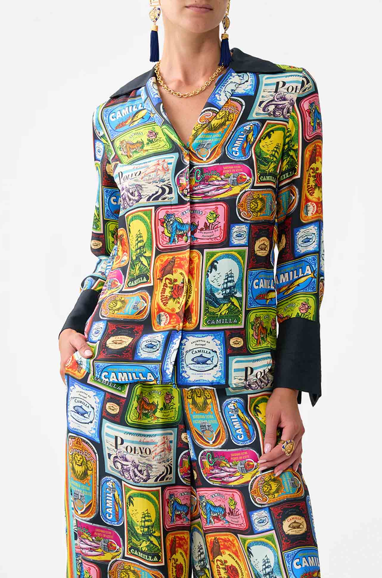 Camilla - Sal Do Mar Pyjama Shirt
