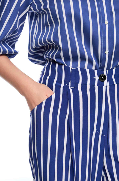 Marc Cain - Summer Flash Wasco Trousers w/ Striped Pattern