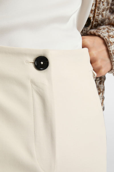 Marc Cain - Split Pant with Slit Hem in Smoke