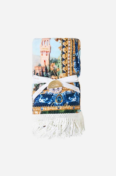 Camilla - Sweet Sacré Bleu Beach Towel w/ Fringe