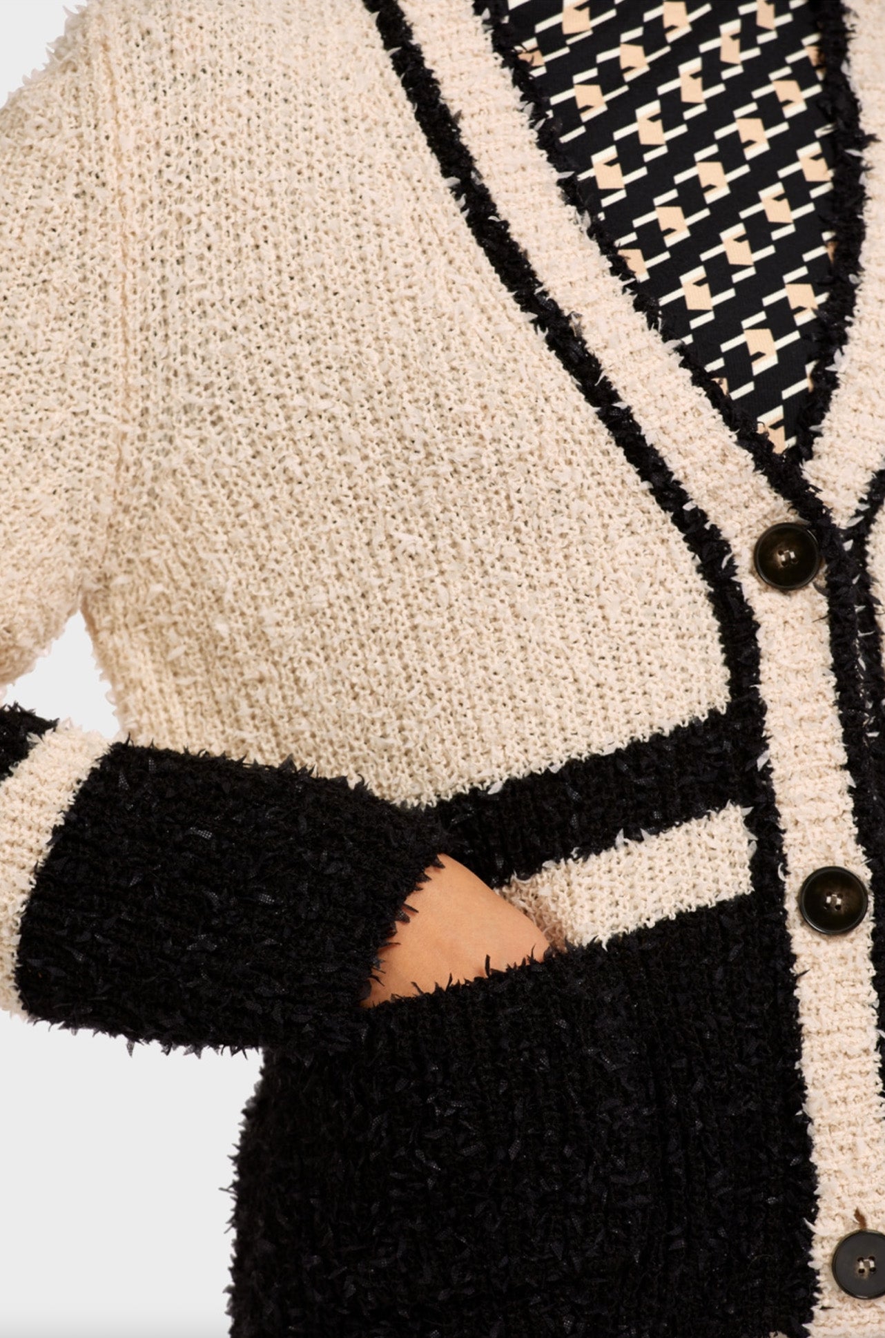 Marc Cain - Stripe Knit Cardigan