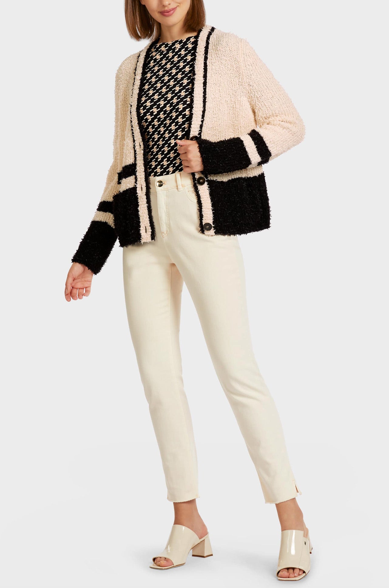 Marc Cain - Stripe Knit Cardigan