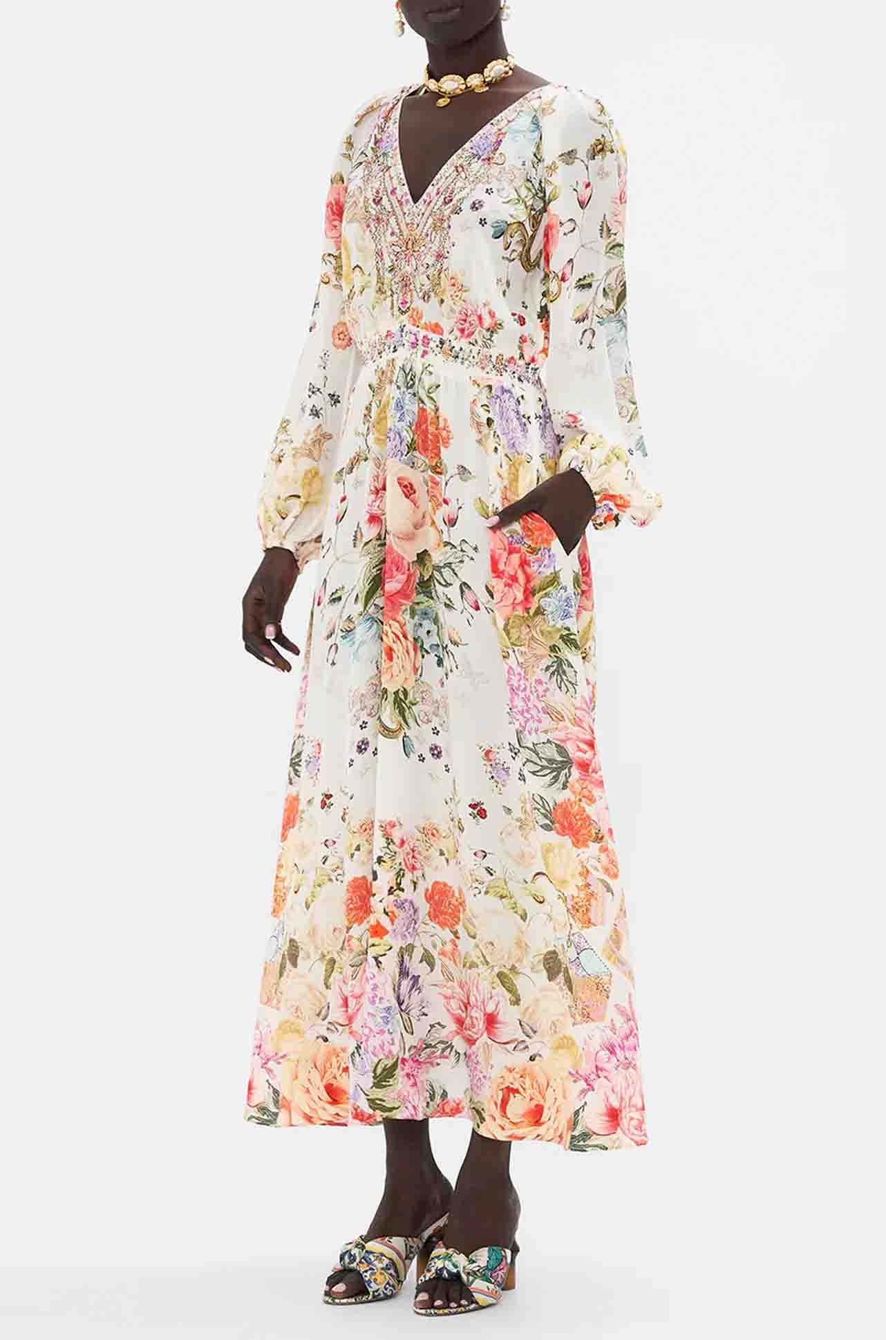 Camilla - Sew Yesterday Raglan Shirred Waist Dress