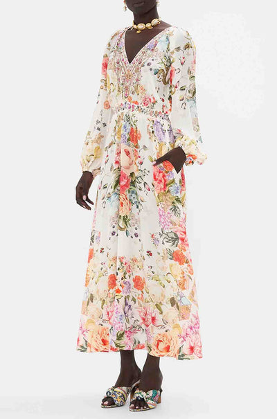Camilla - Sew Yesterday Raglan Shirred Waist Dress