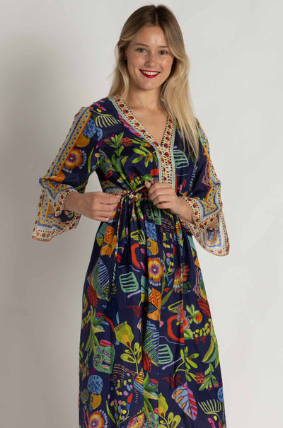 Johnny Was - Saskia Dress in Farout Scarf Print