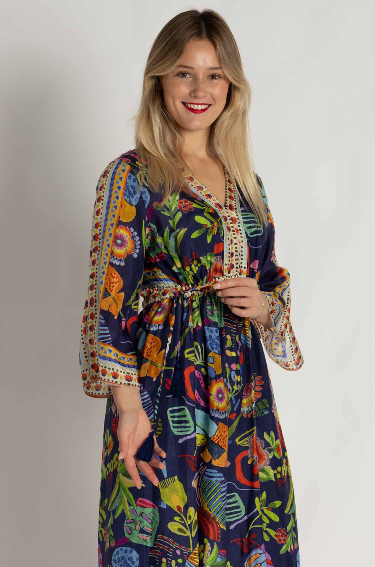 Johnny Was - Saskia Dress in Farout Scarf Print