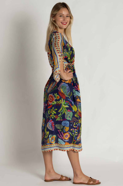 Johnny Was - Saskia Dress in Farout Scarf Print