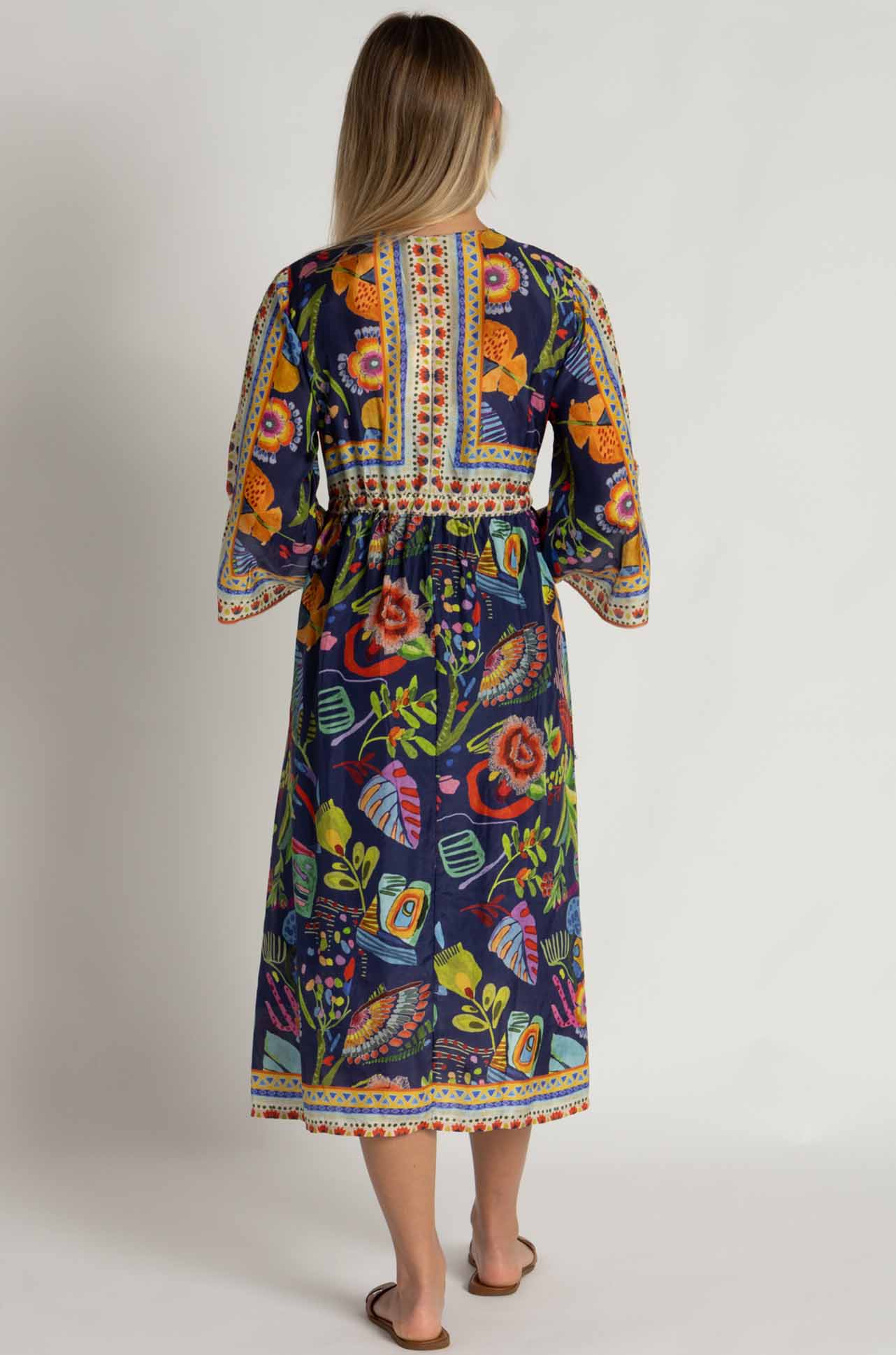 Johnny Was - Saskia Dress in Farout Scarf Print