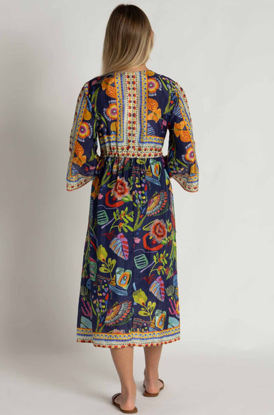 Johnny Was - Saskia Dress in Farout Scarf Print