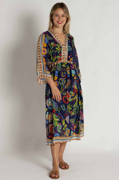 Johnny Was - Saskia Dress in Farout Scarf Print