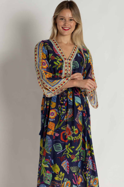 Johnny Was - Saskia Dress in Farout Scarf Print