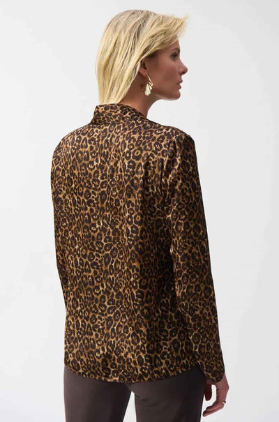Joseph Ribkoff - Satin Animal Print Top