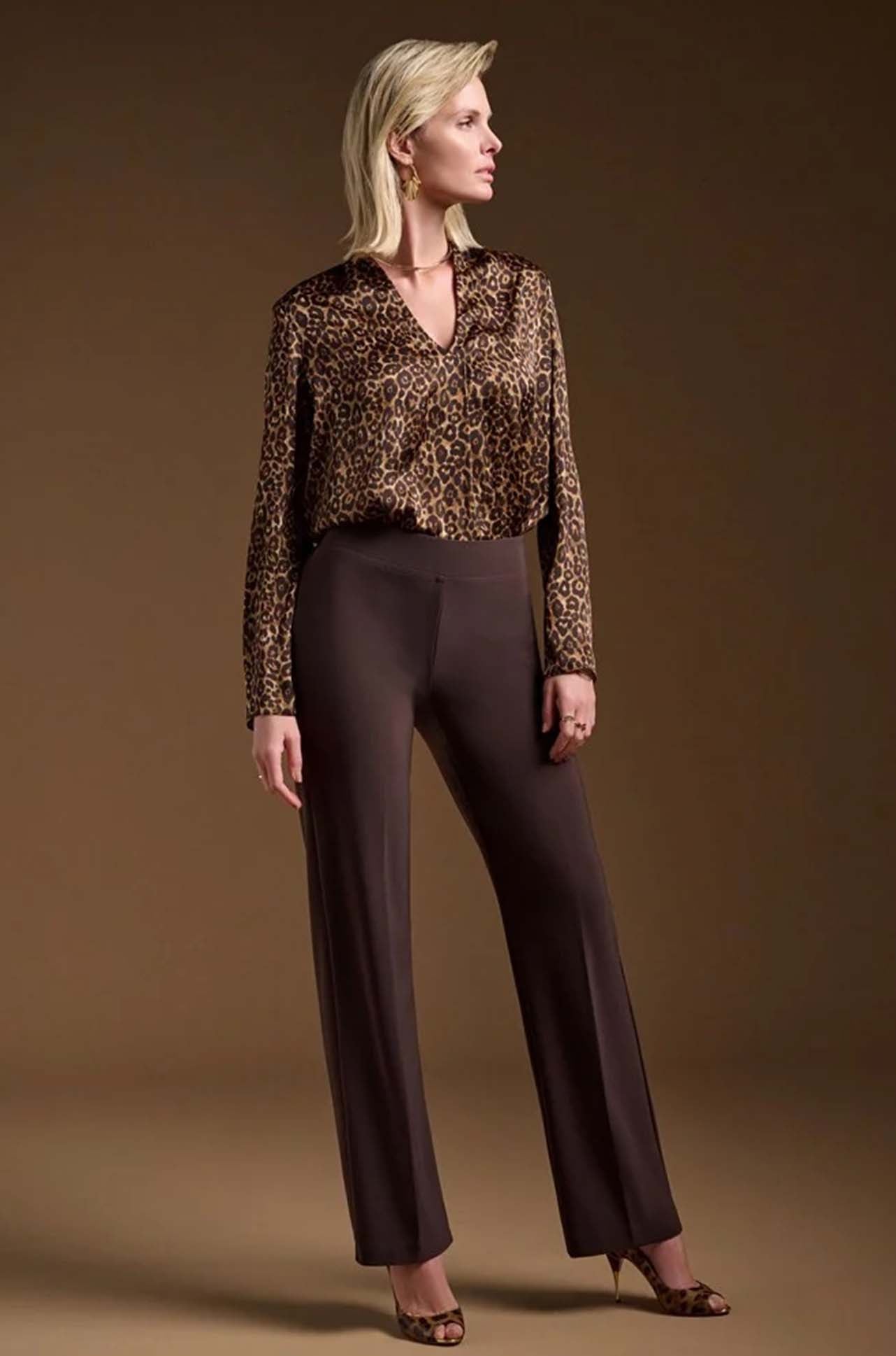 Joseph Ribkoff - Satin Animal Print Top