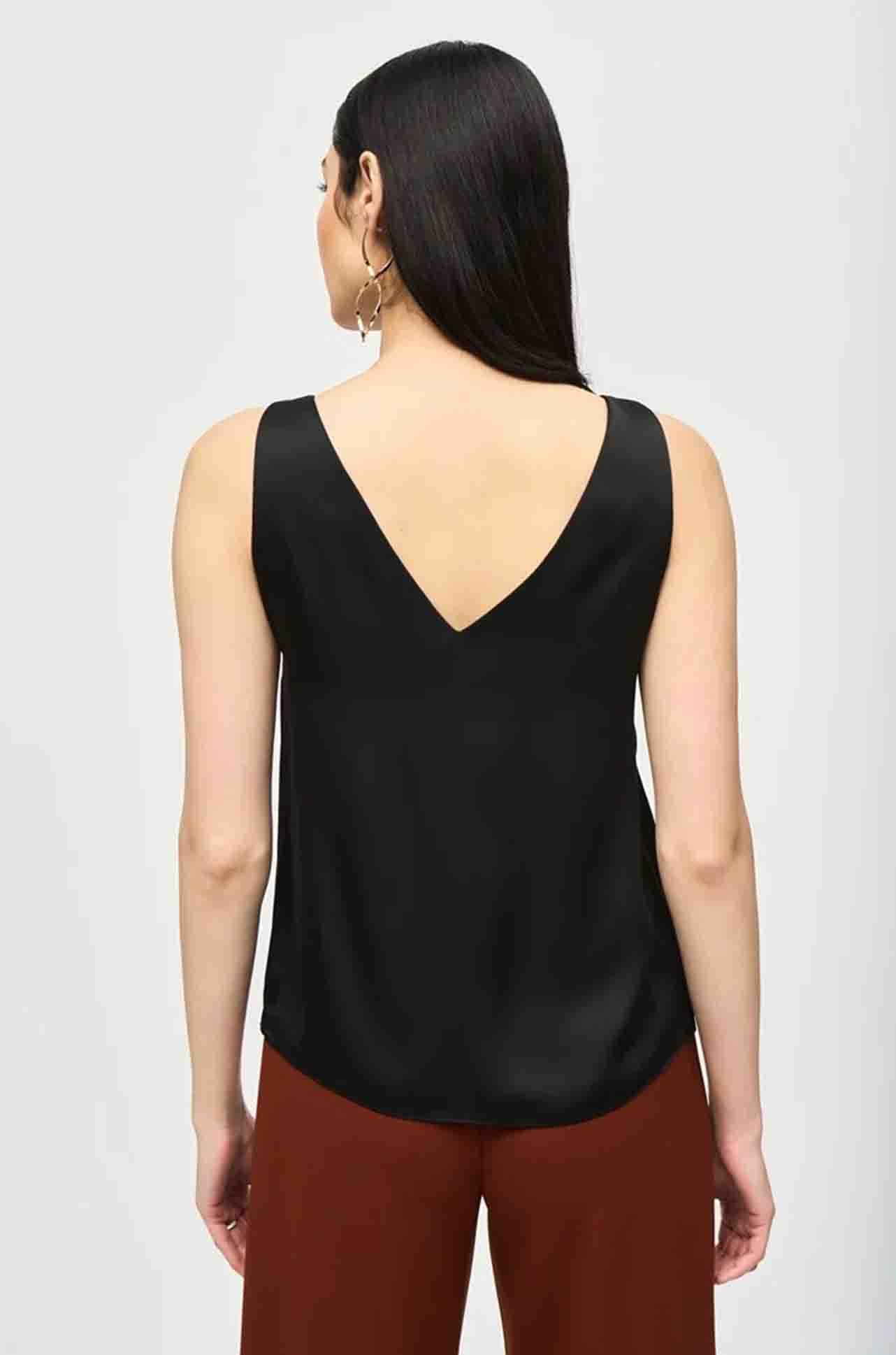 Joseph Ribkoff - Satin Straight Sleeveless Top