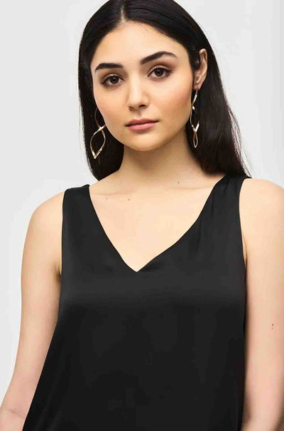 Joseph Ribkoff - Satin Straight Sleeveless Top