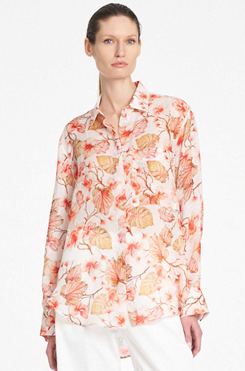 Mela Purdie - Saville Shirt in Herbarium Linen Voile