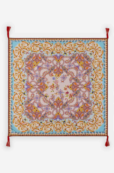 Johnny Was - Silk Scarf in Scroll Scarf Print