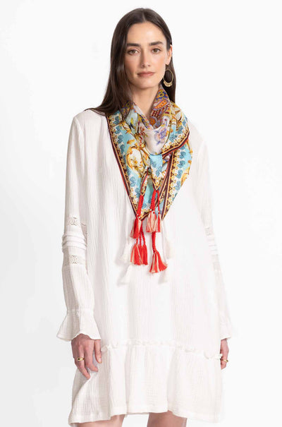 Johnny Was - Silk Scarf in Scroll Scarf Print
