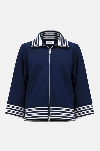 Joseph Ribkoff - Scuba Jersey Jacket with Funnel Collar