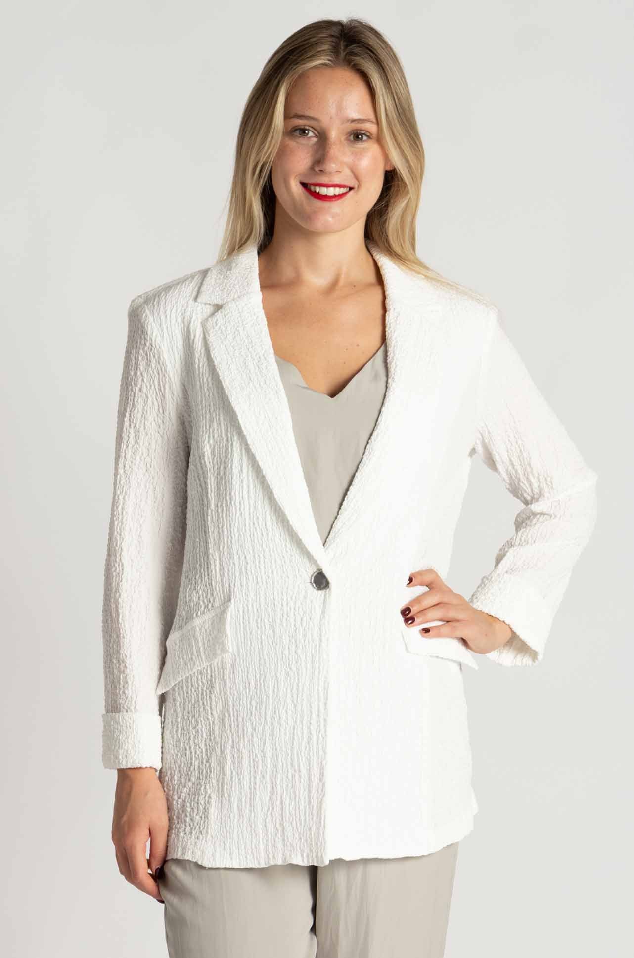 Joseph Ribkoff - Seersucker Straight Blazer