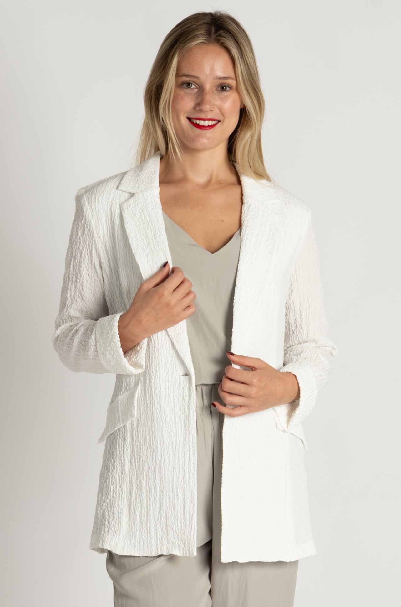 Joseph Ribkoff - Seersucker Straight Blazer