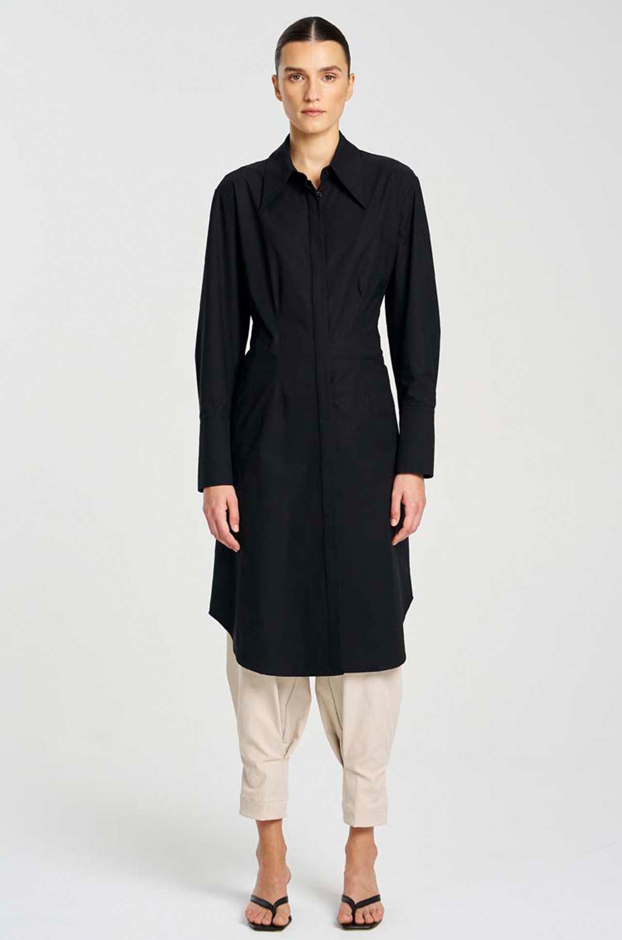 Mela Purdie - Shaped Shirt Dress in Powder Weave