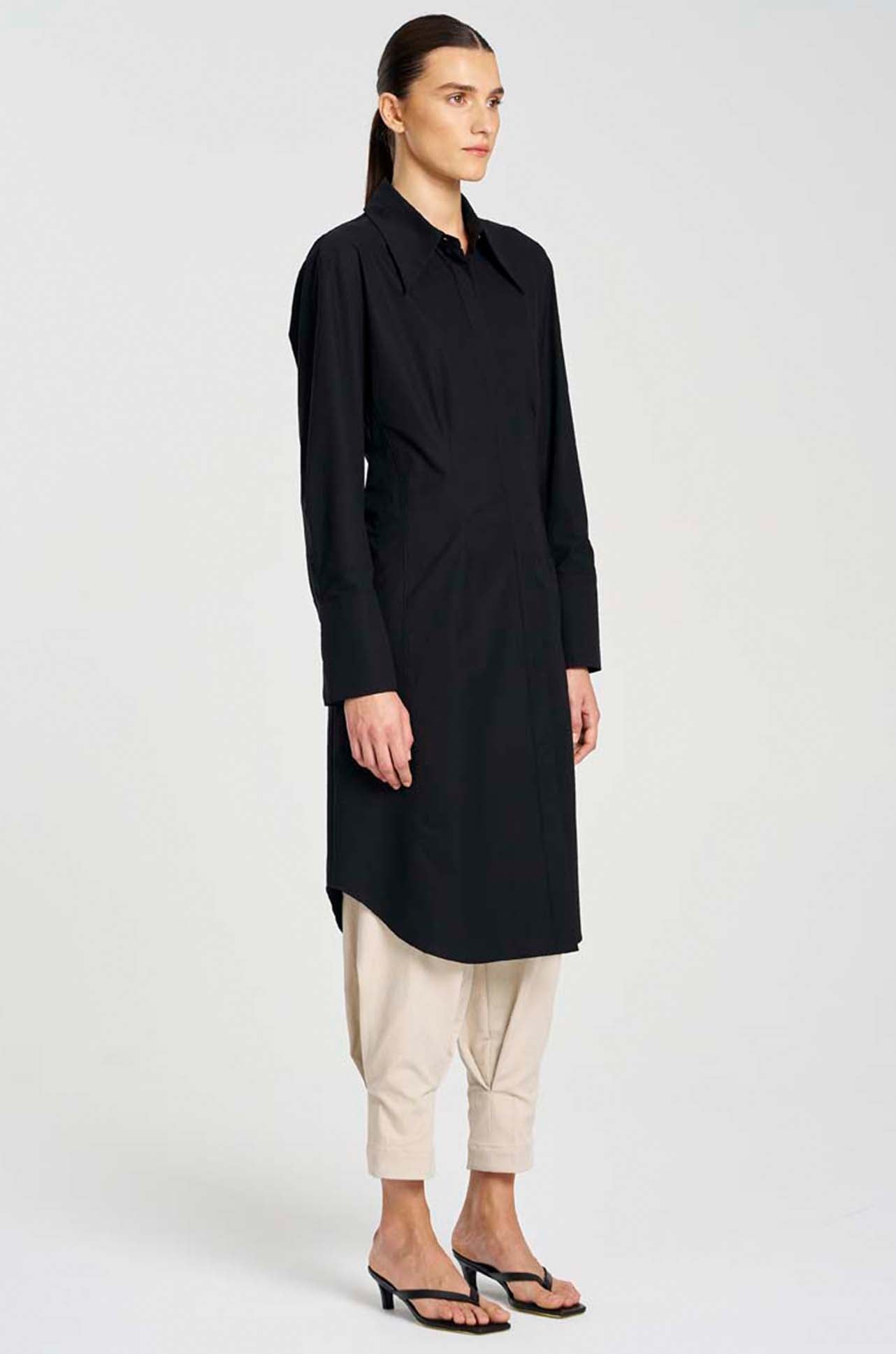 Mela Purdie - Shaped Shirt Dress in Powder Weave