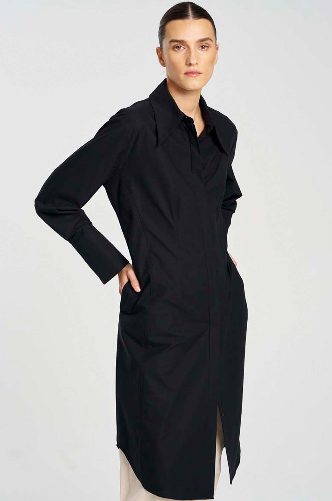 Mela Purdie - Shaped Shirt Dress in Powder Weave