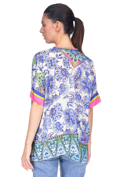 Johnny Was - Shiro Buttoned Down Shirt in Elaine