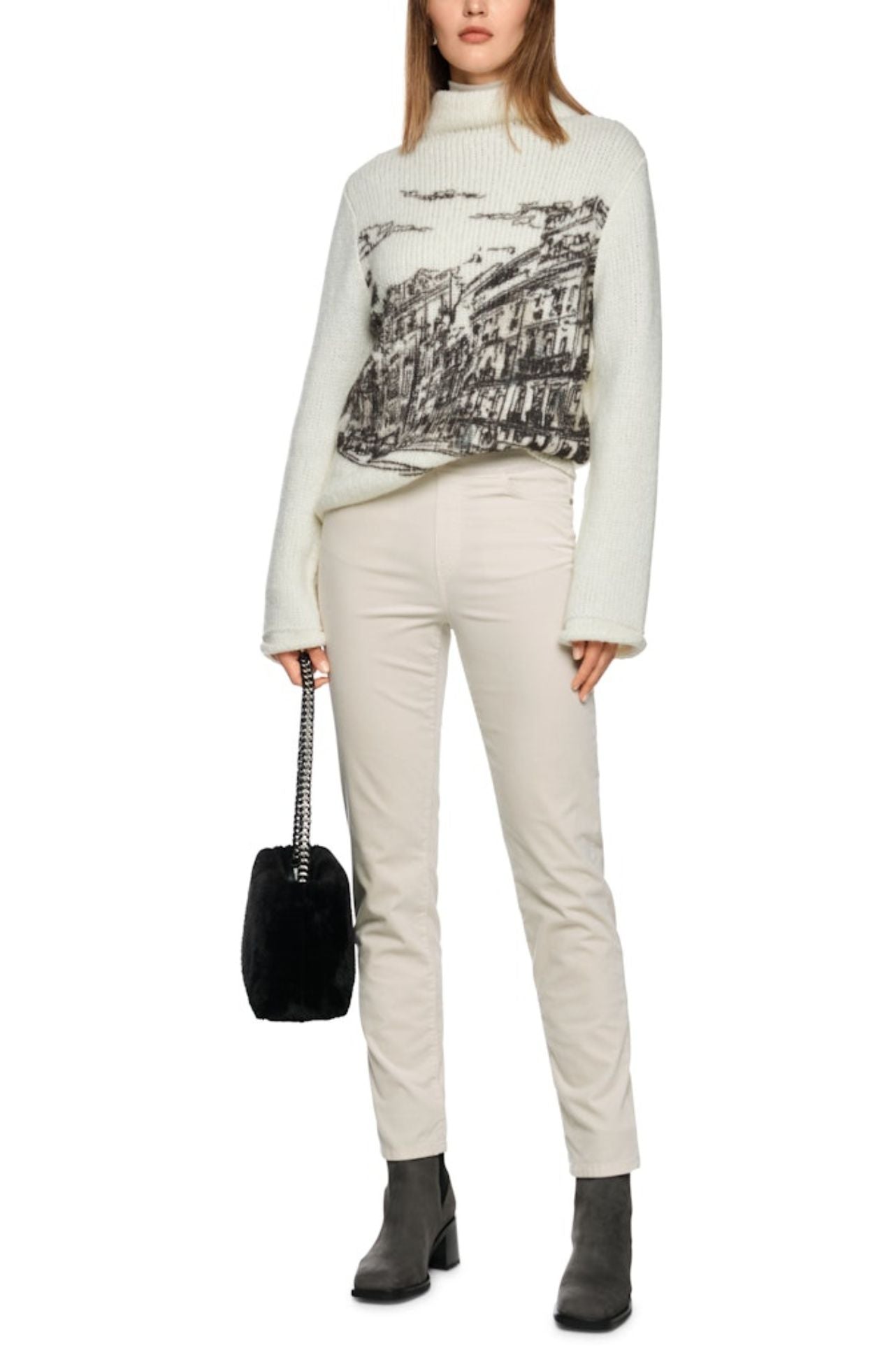 Marc Cain - Siena Slip on Trousers in Velvet