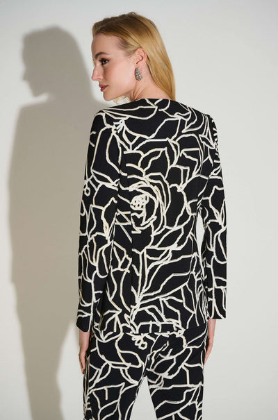 Joseph Ribkoff - Signature Lux Twill Foiled Floral Blazer