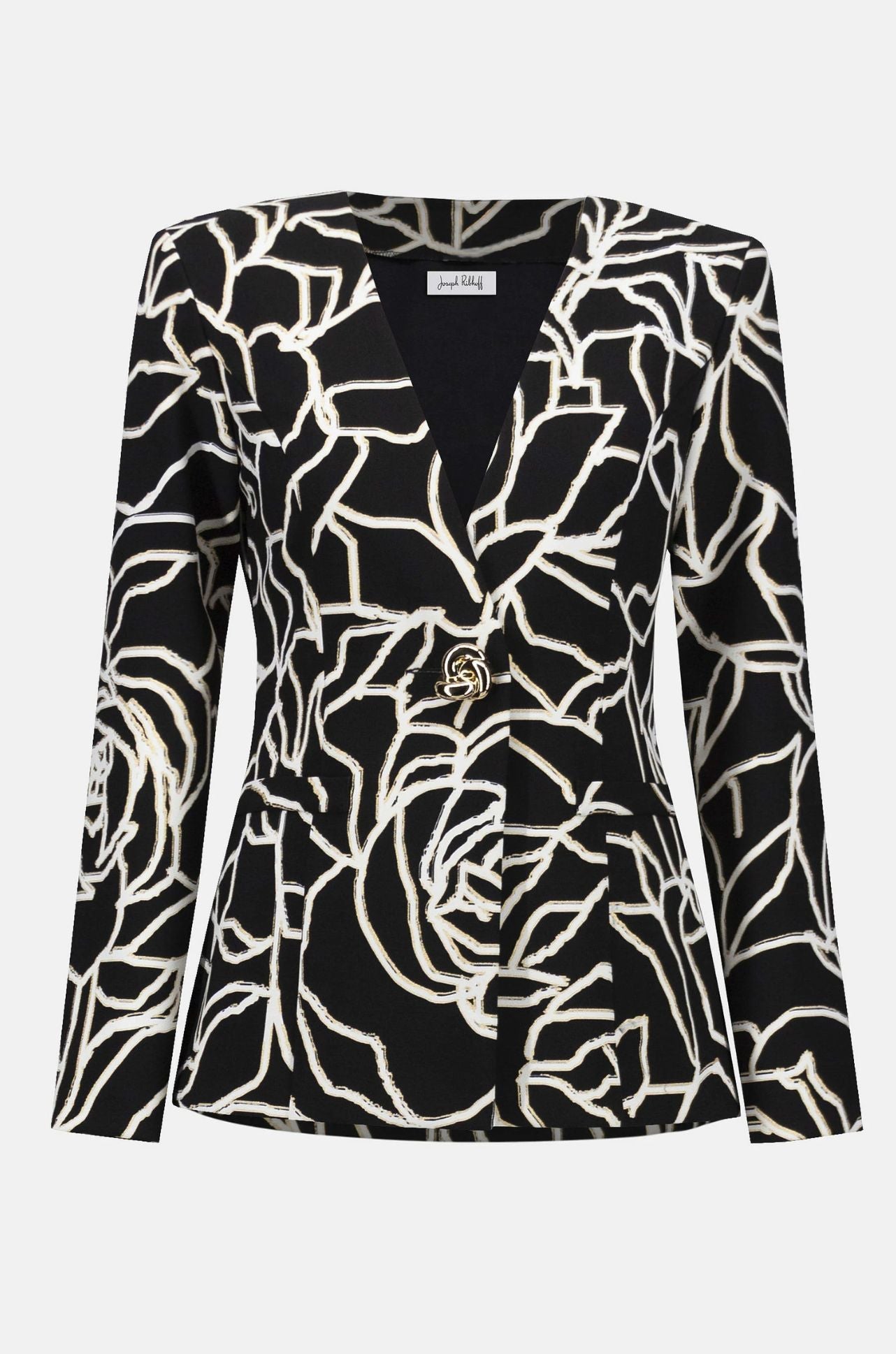 Joseph Ribkoff - Signature Lux Twill Foiled Floral Blazer