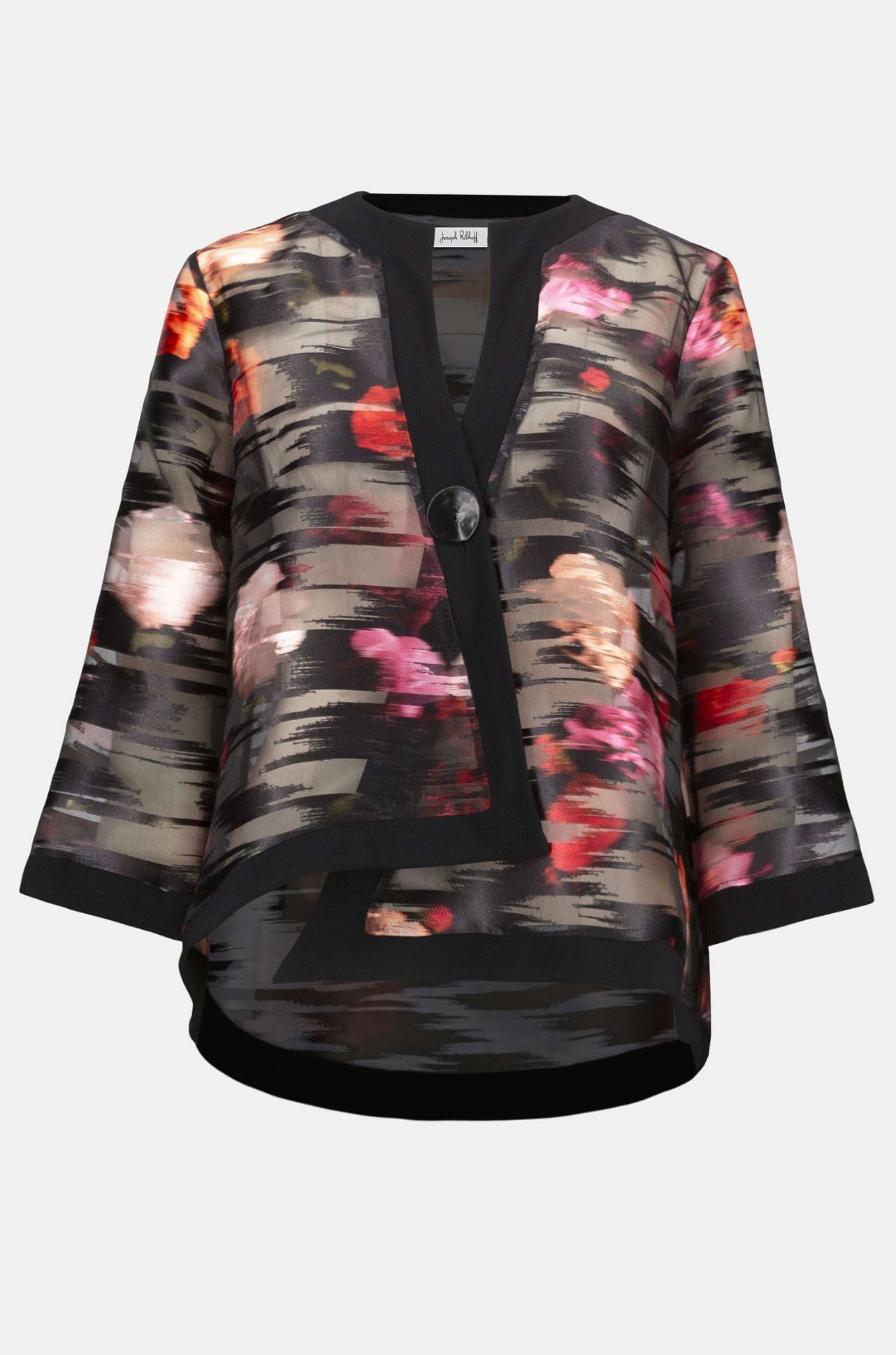 Joseph Ribkoff - Signature Organza and Silky Knit Floral Swing Jacket