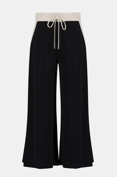 Joseph Ribkoff - Silky Knit Color Block Wide Leg Pull On Pants