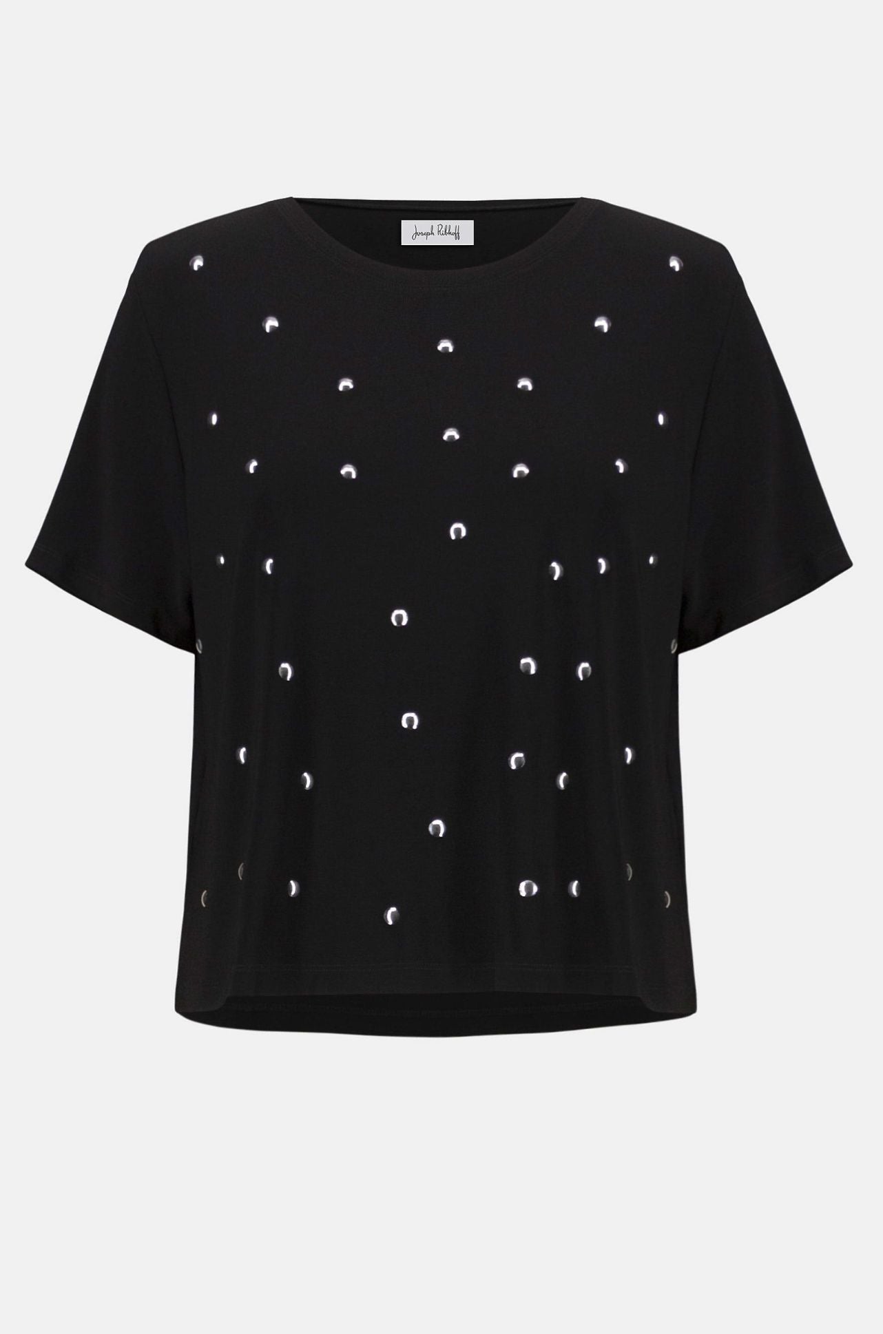 Joseph Ribkoff - Silky Knit Embellished Boxy Tshirt