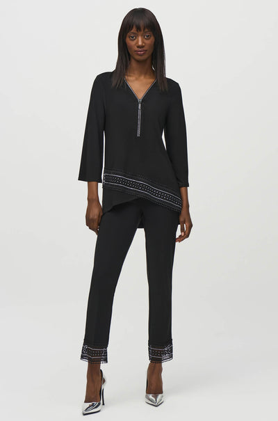 Joseph Ribkoff - Silky Knit Flared High Low Top
