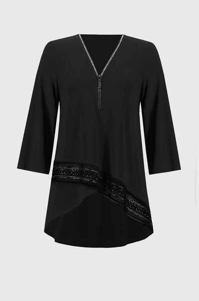 Joseph Ribkoff - Silky Knit Flared High Low Top