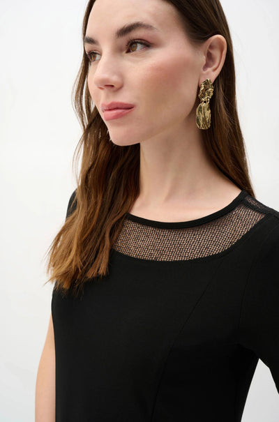 Joseph Ribkoff - Silky Knit & Mesh Aline Dress