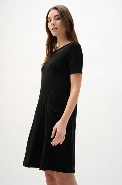 Joseph Ribkoff - Silky Knit & Mesh Aline Dress