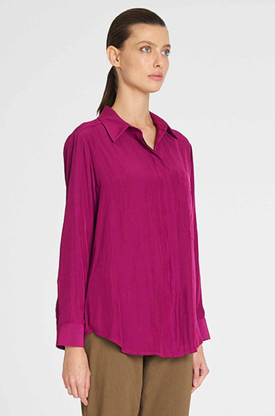 Mela Purdie - Single Pocket Shirt in Mulberry