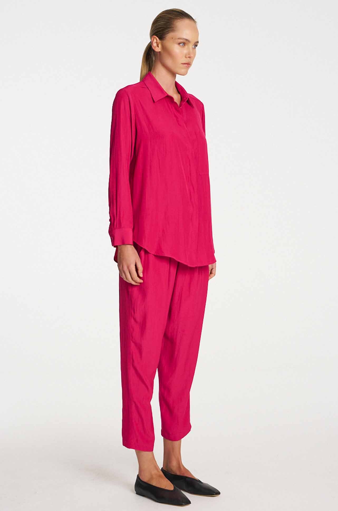 Mela Purdie - Single Pocket Shirt in Teaberry