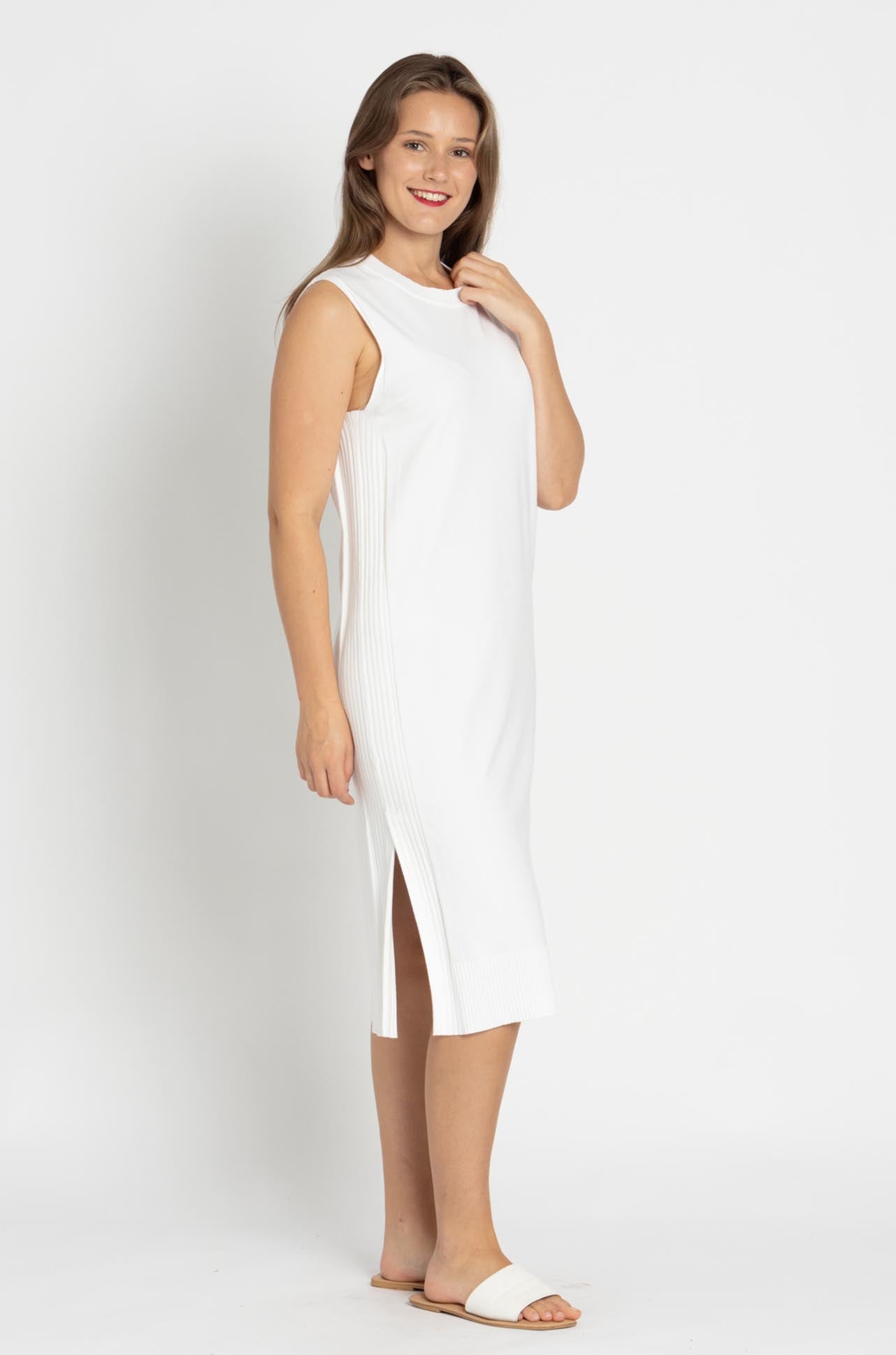Marc Cain - Sleeveless Viscose Knit Dress