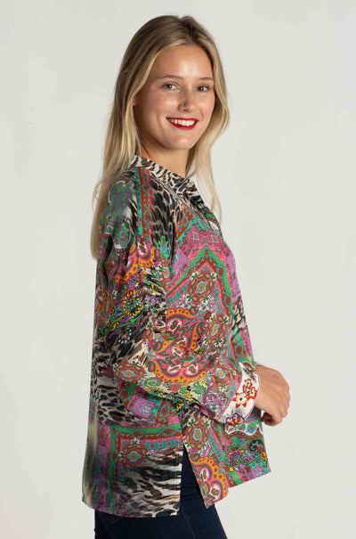 Johnny Was - Slim Audrey Blouse in Paisley Tie