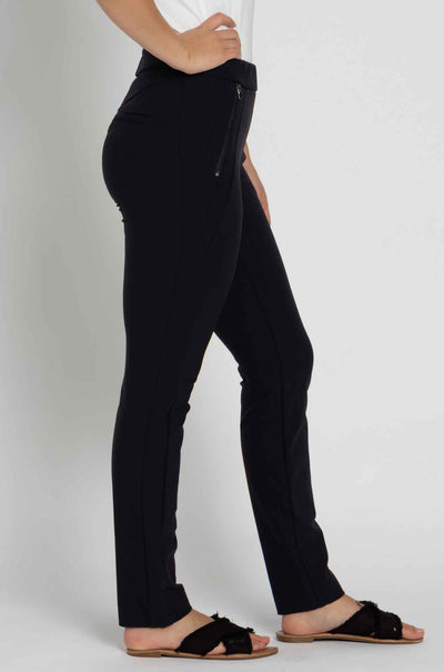 Gardeur - Slim Stretch Pull On Pant w/ Zip Pockets in Ink