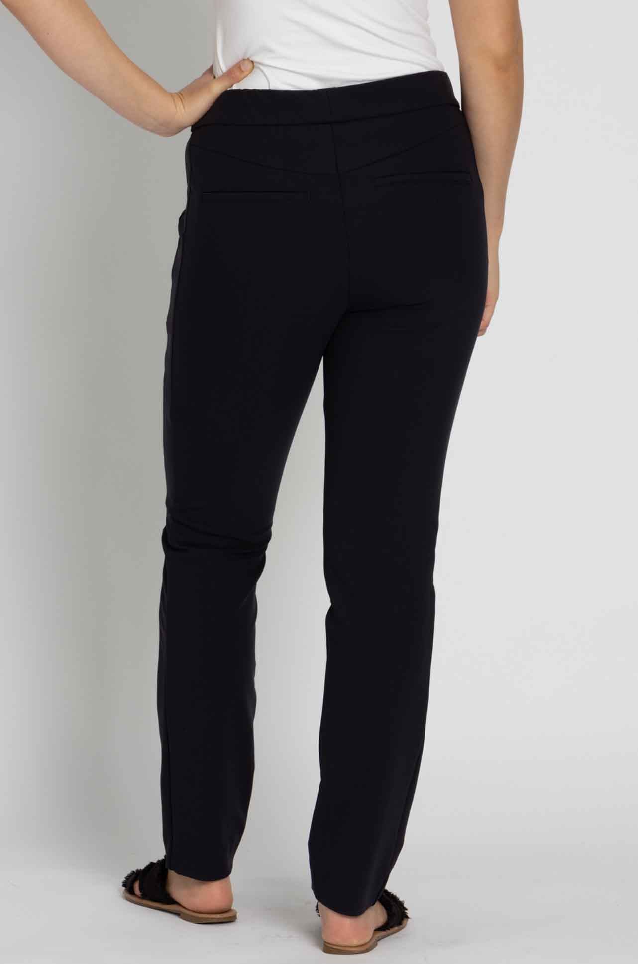 Gardeur - Slim Stretch Pull On Pant w/ Zip Pockets in Ink