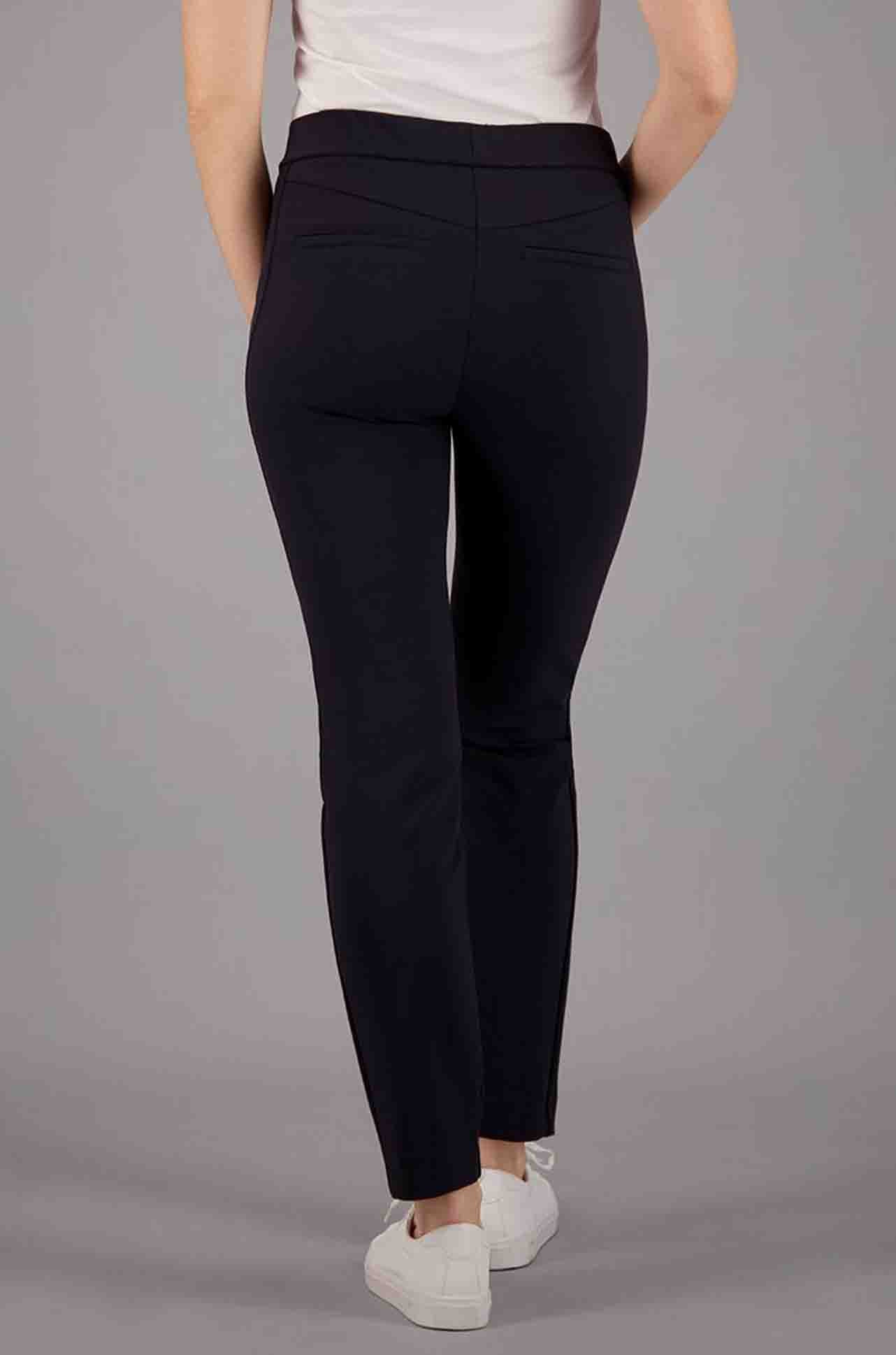 Gardeur - Slim Stretch Pull On Pant w/ Zip Pockets in Ink
