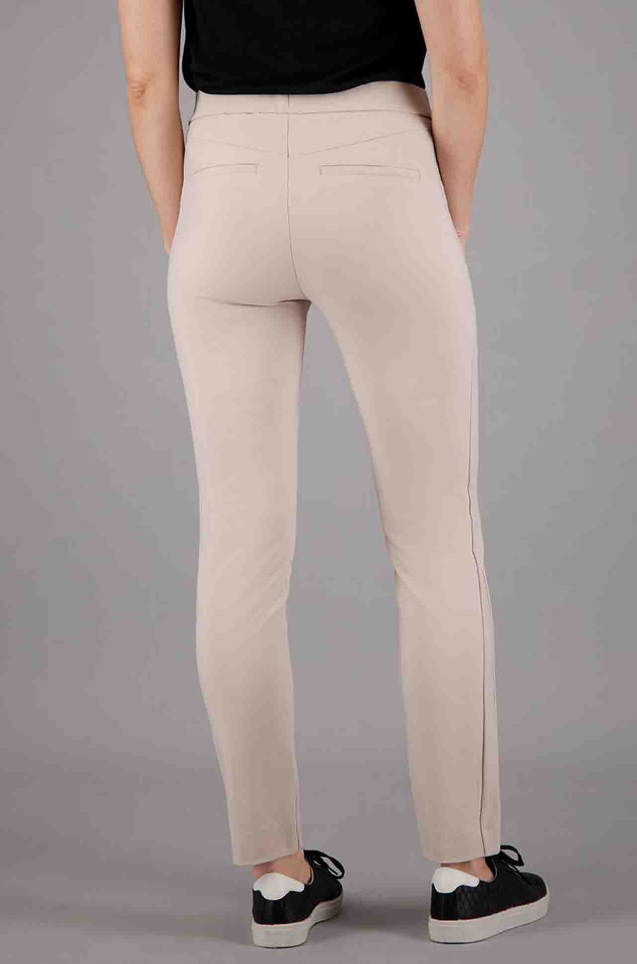 Gardeur - Slim Stretch Pull On Pant w/ Zip Pockets in Sand