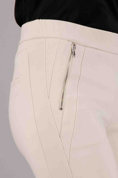 Gardeur - Slim Stretch Pull On Pant w/ Zip Pockets in Sand