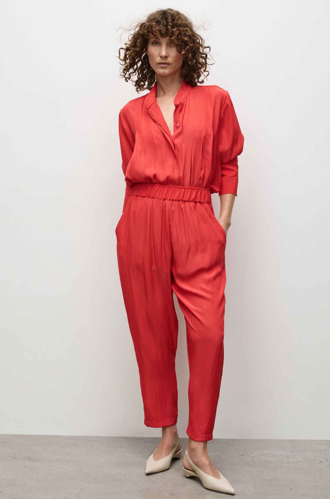 Mela Purdie - Soft Capri in Mache in Poppy